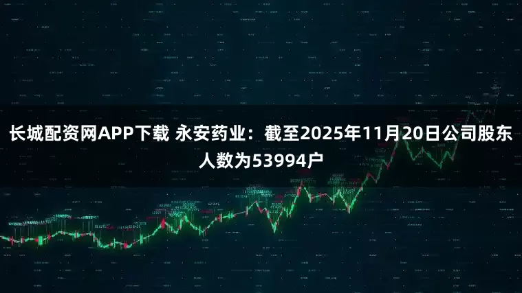长城配资网APP下载 永安药业：截至2025年11月20日公司股东人数为53994户